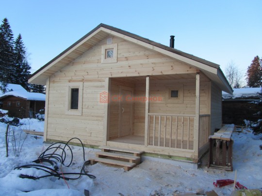 Февраль 2021 - баня из бруса №106