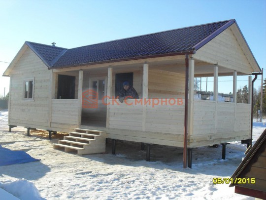 Июнь 2015 - баня из бруса №8